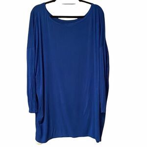 Ellie + Kate Royal Blue Oversized LongSleeve Sz L